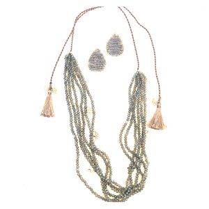 Necklace and earring set